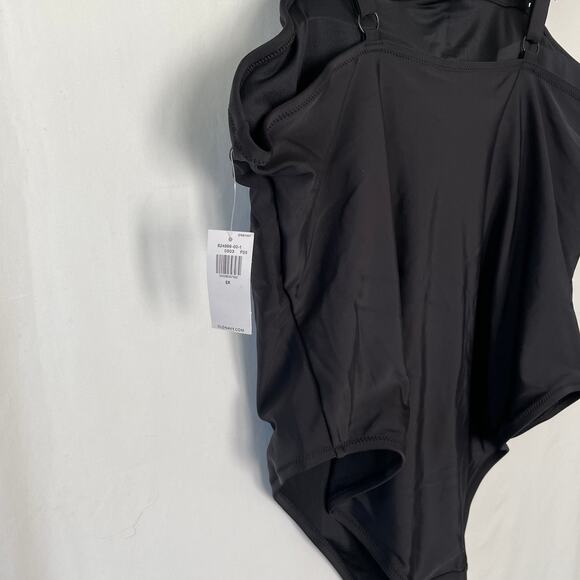 Old Navy Womens Square-Neck Ruffled Strap French-Cut One-Piece Swimsuit XXL NWT - Picture 6 of 12